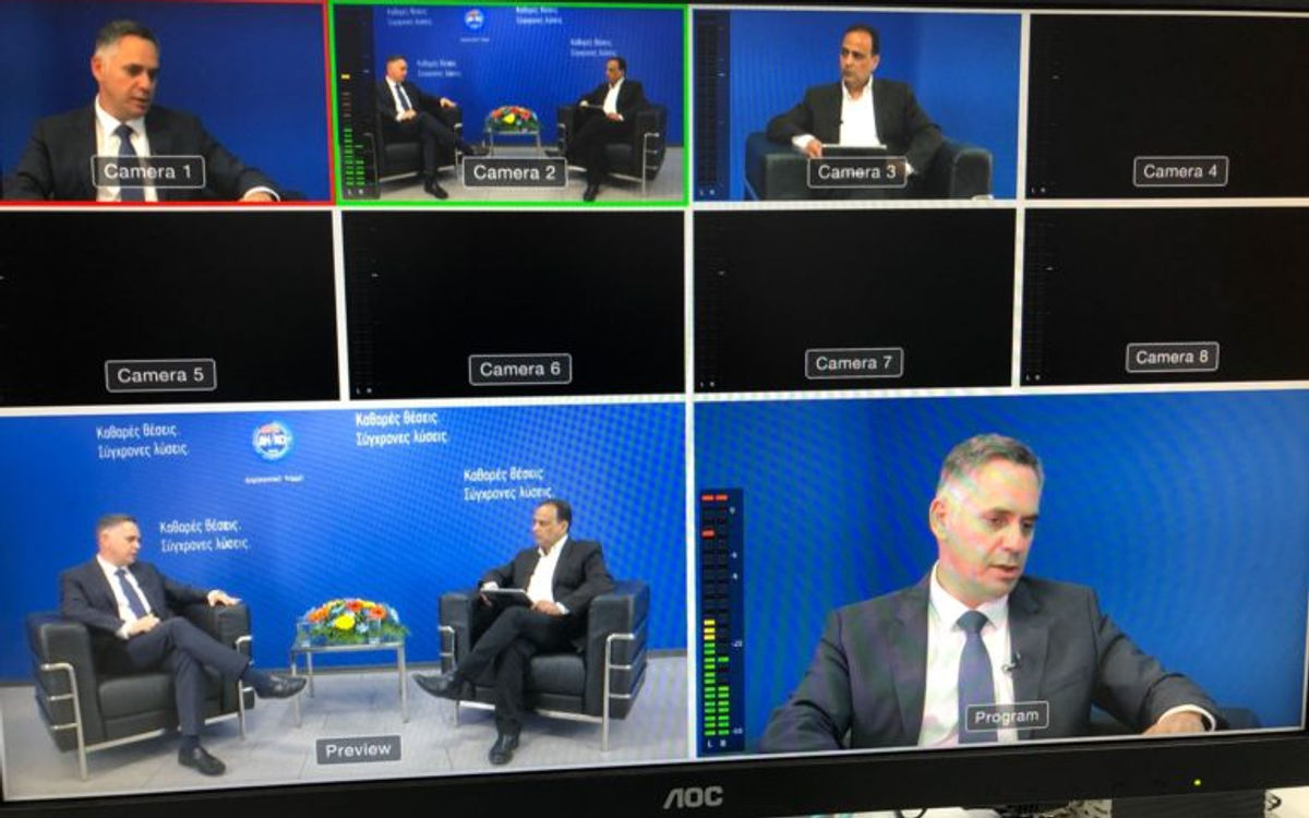 President of political party Nikolas Papadopoulos – Live production and broadcast